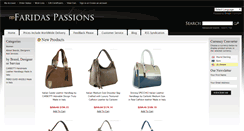 Desktop Screenshot of faridaspassions.com